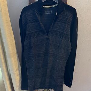 Smartwool Black Heather Men's Quarter-Zip Pullover